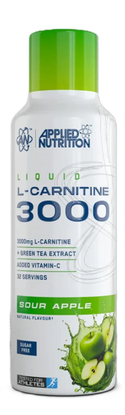 applied nutrition l carnitine 3000 review Liquid - L-Carnitine with Green Tea & Vitamin C, Boosts Energy & Weight Management, Vegan (480ml Applied Nutrition L-Carnitine 3000mg Liquid