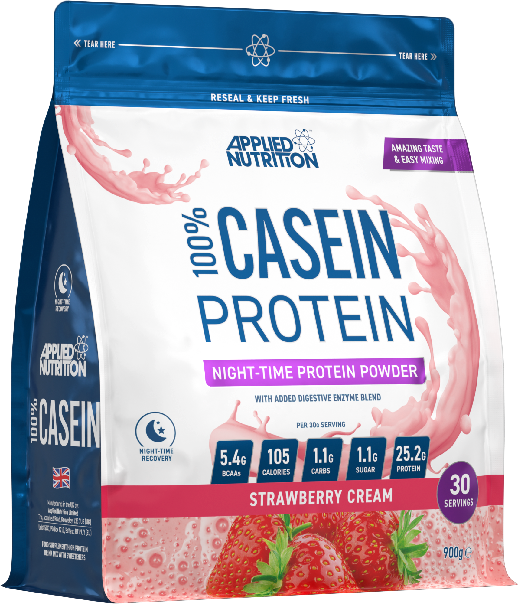 Applied Nutrition 100% Casein 900g Bag
