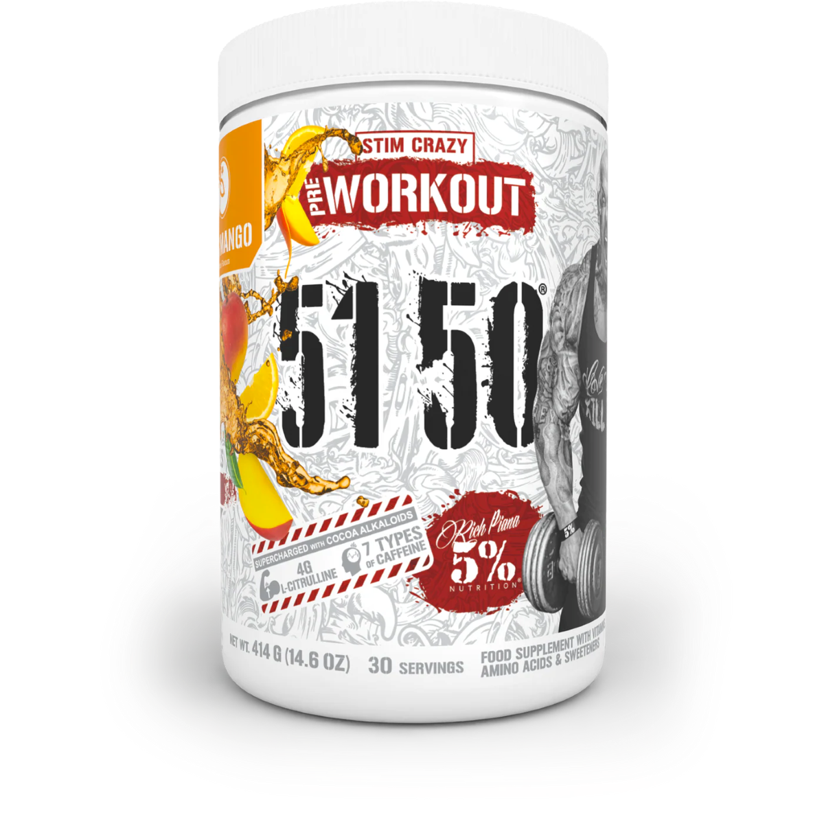 5% Nutrition 5150 High-Stim Pre-Workout 375g