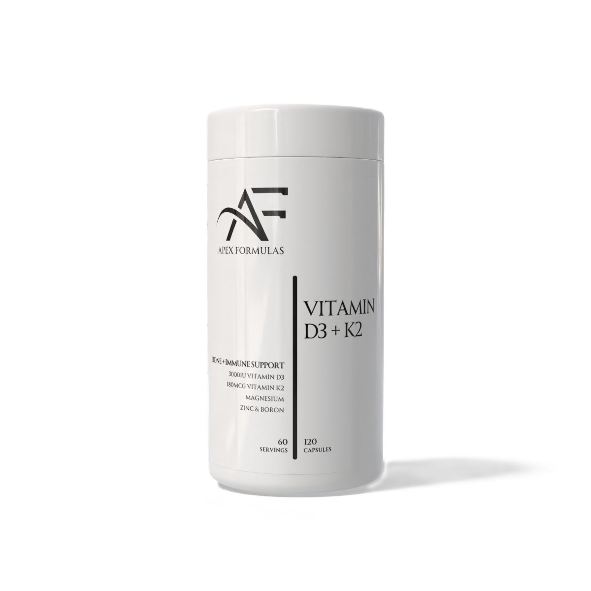 Apex Formulas Vitamin D3+K2 Complex 120 caps