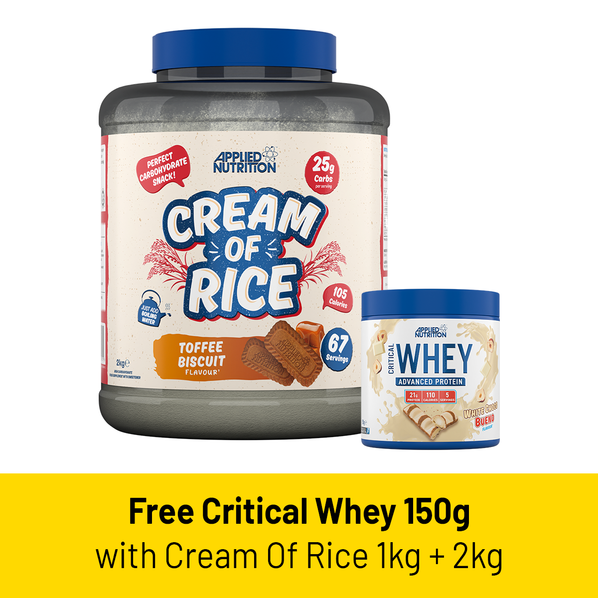 Applied Nutrition Cream Of Rice (FREE CRITICAL WHEY 150G)