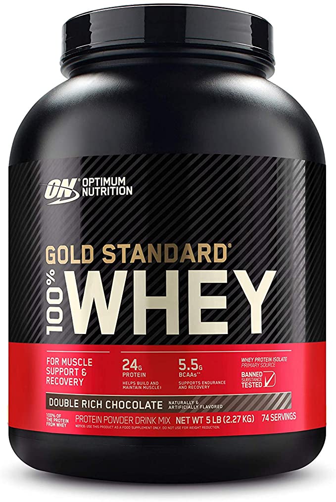 Optimum Nutrition Gold Standard Whey Protein (Free Shaker & Sample)*