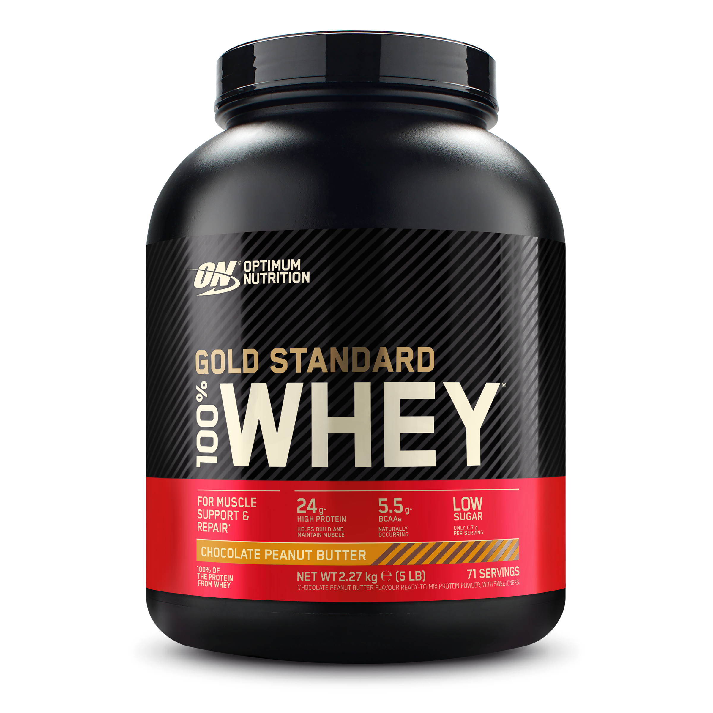 Optimum Nutrition Gold Standard Whey Protein (Free Shaker & Sample)*