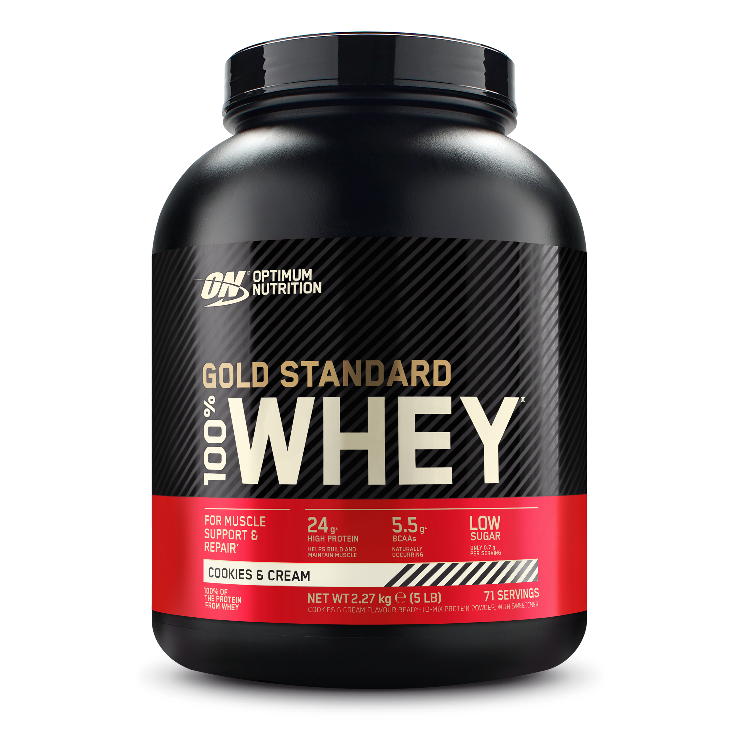 Optimum Nutrition Gold Standard Whey Protein (Free Shaker & Sample)*