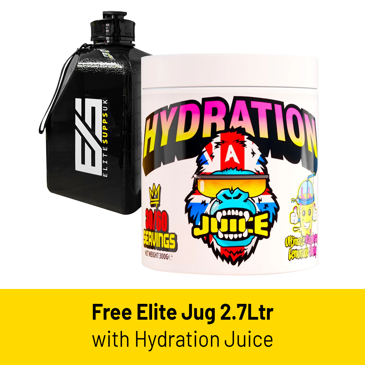 Gorillalpha Hydration Juice 300g (FREE ELITE JUG)