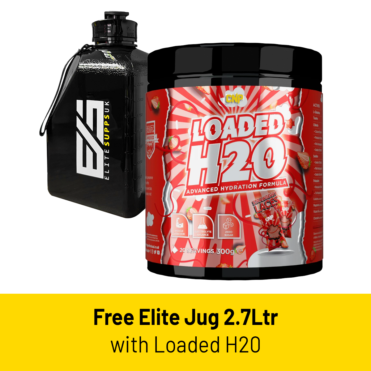 CNP Loaded H2O 300g (FREE ELITE JUG)