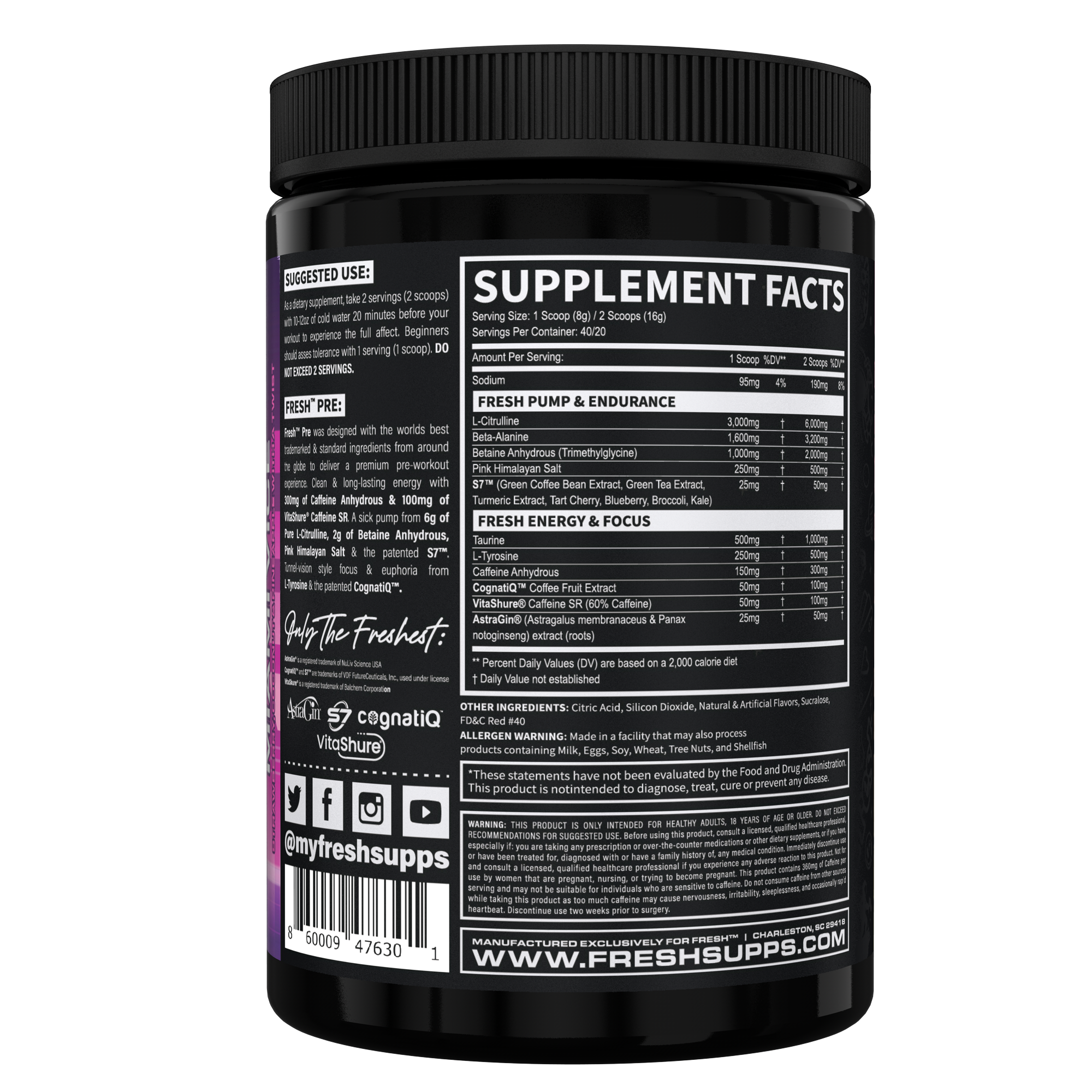 Fresh Supps Pre Workout 320g