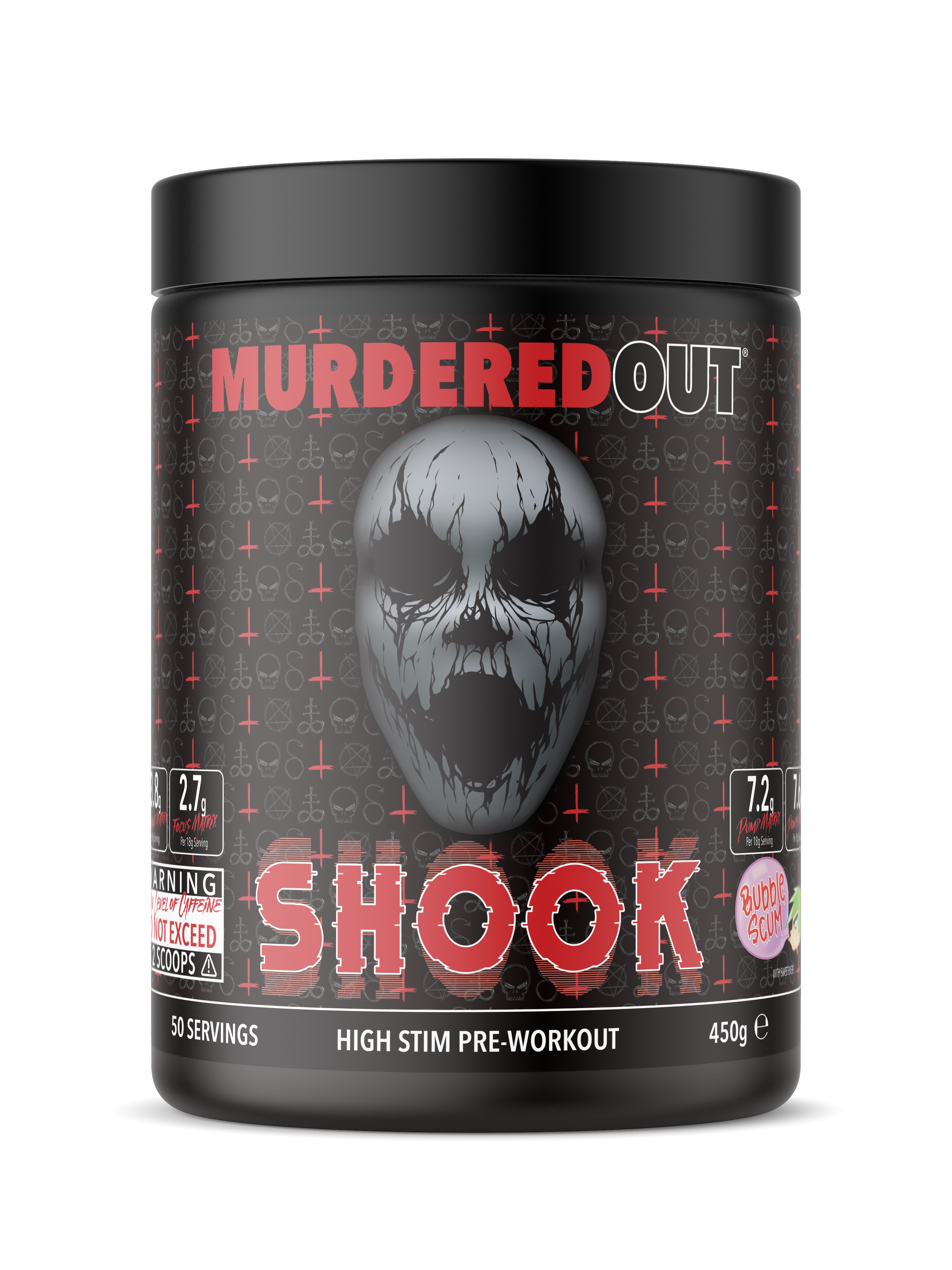 Murdered Out Shook Pre Workout 450g