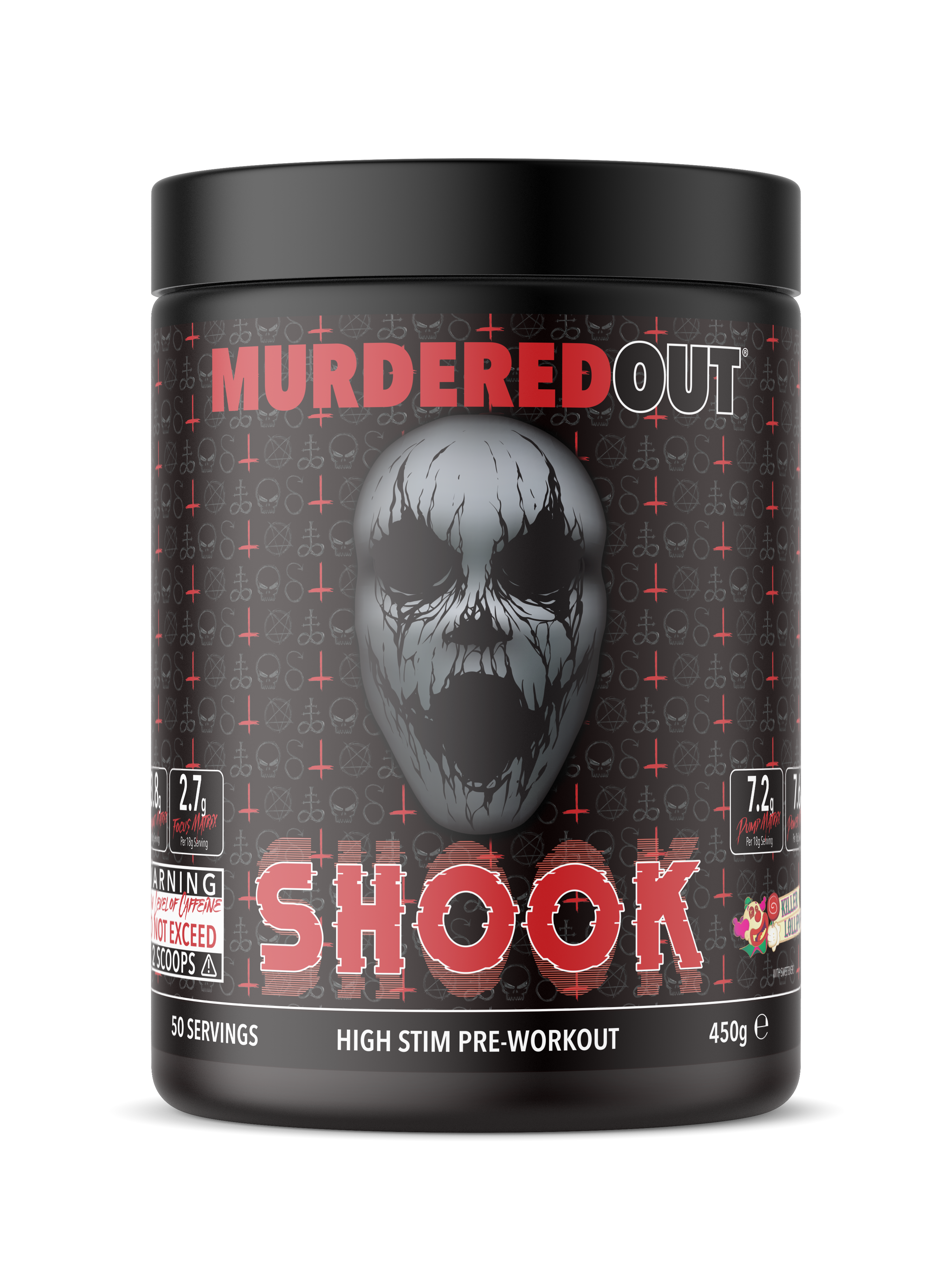 Murdered Out Shook Pre Workout 450g