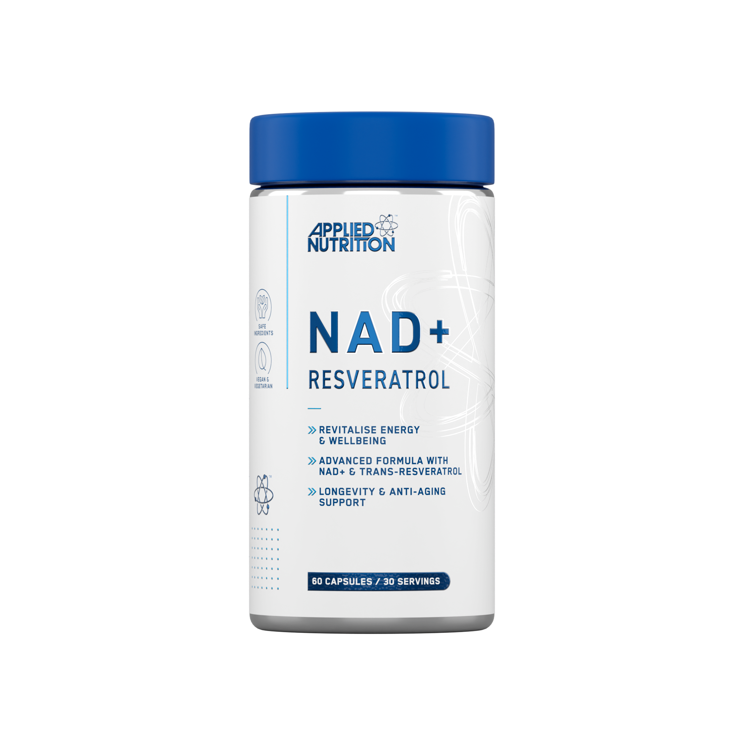 Applied Nutrition NAD+ Resveratrol 60 Caps
