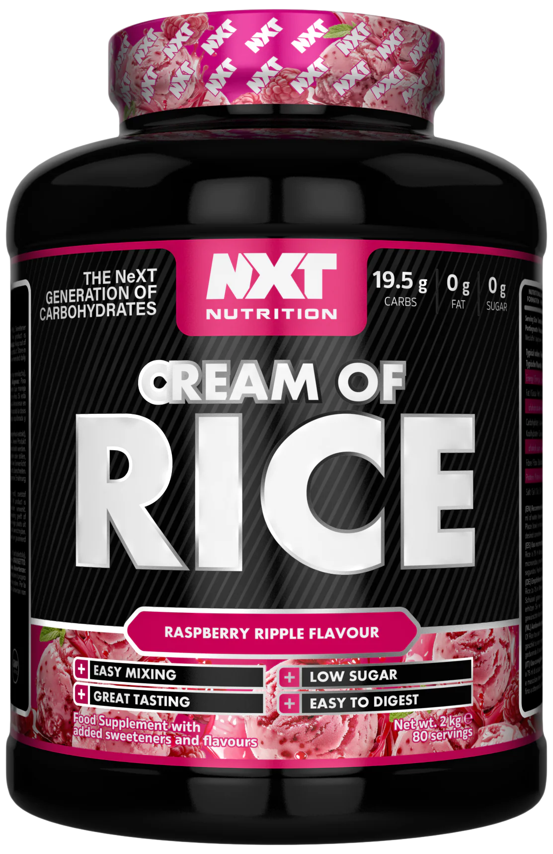 NXT Nutrition Cream of Rice 2Kg