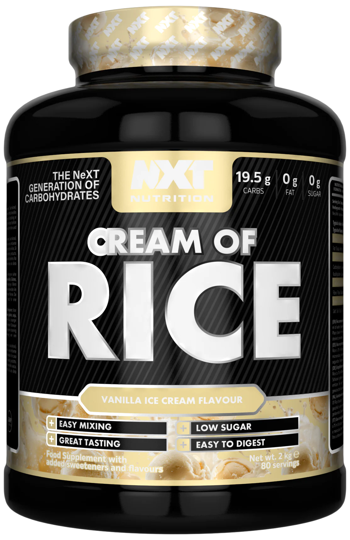 NXT Nutrition Cream of Rice 2Kg