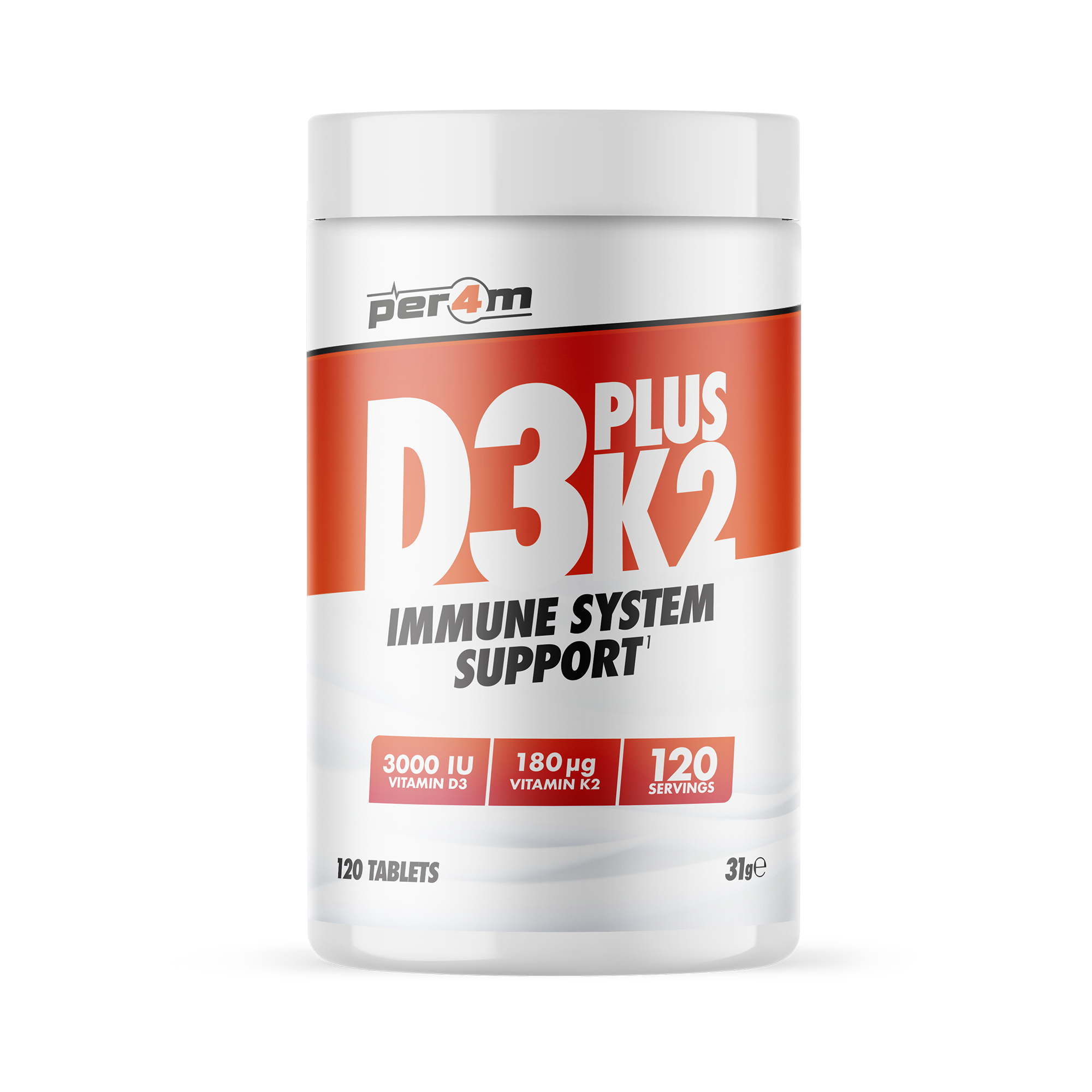 Per4m D3 Plus K2 120 Tablets