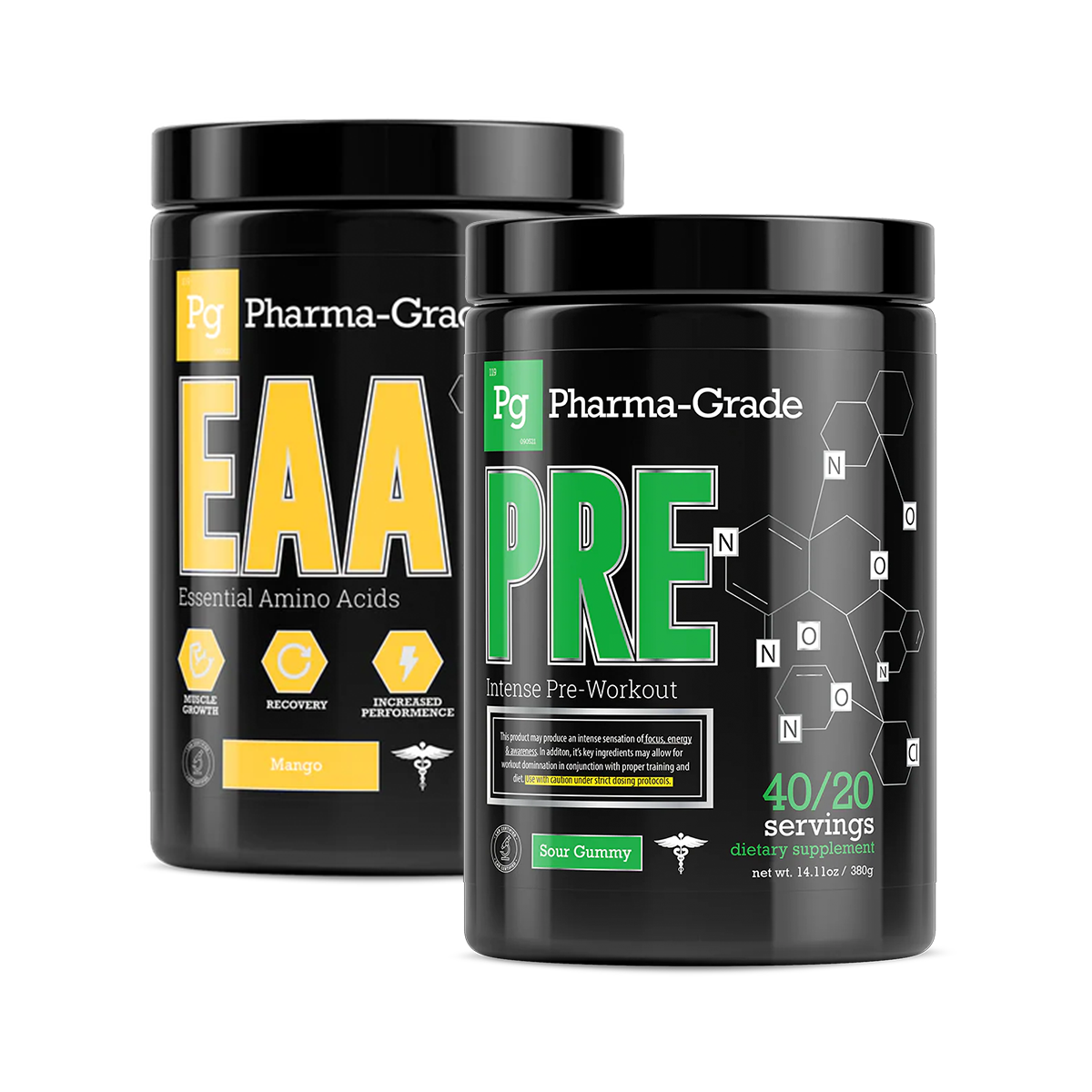 Pharma-Grade PRE Intense Pre-Workout 380g