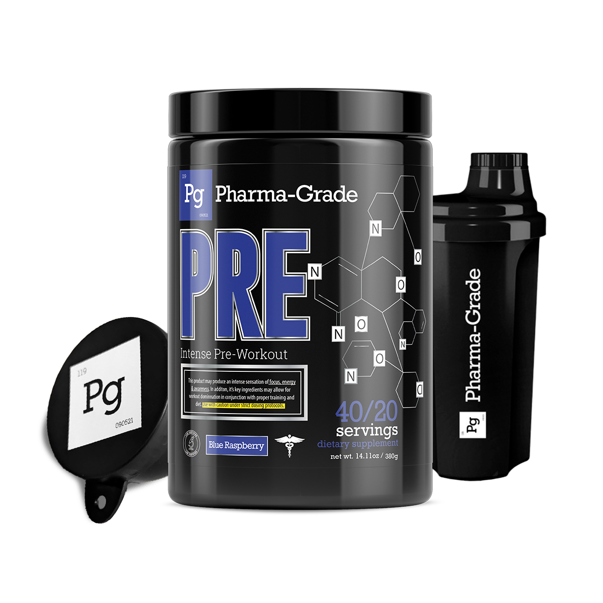 Pharma-Grade PRE Intense Pre-Workout 380g