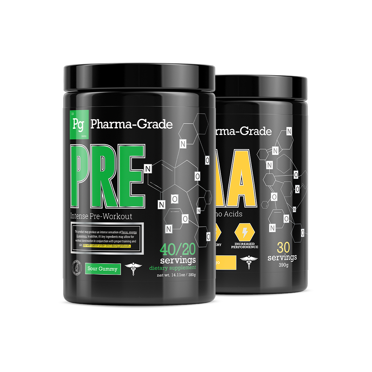 Pharma-Grade PRE Intense Pre-Workout 380g