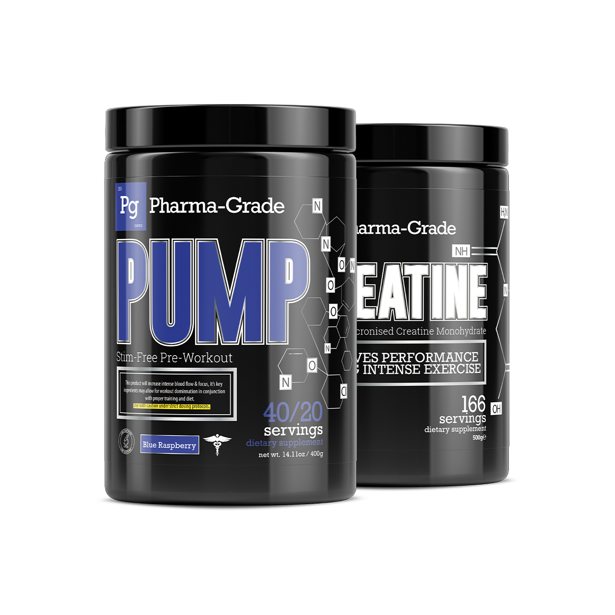 Pharma-Grade PUMP Stim-Free Pre-Workout 400g