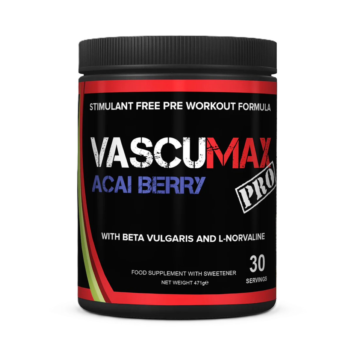 Strom Sports VascuMax Pro Non-Stim Pre-Workout  30 Servings