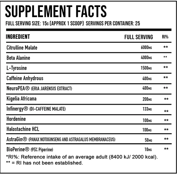 DNA Sports H8 Extreme Stim Pre Workout