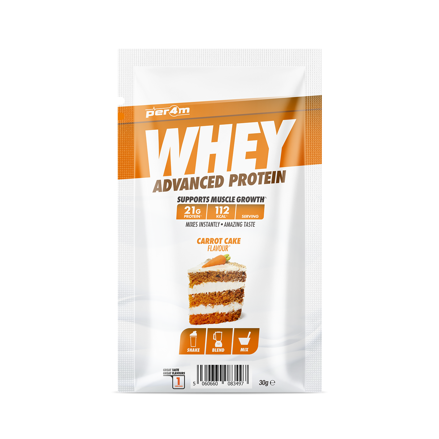 » Per4m Whey Protein Sample Sachets 30g (100% off)