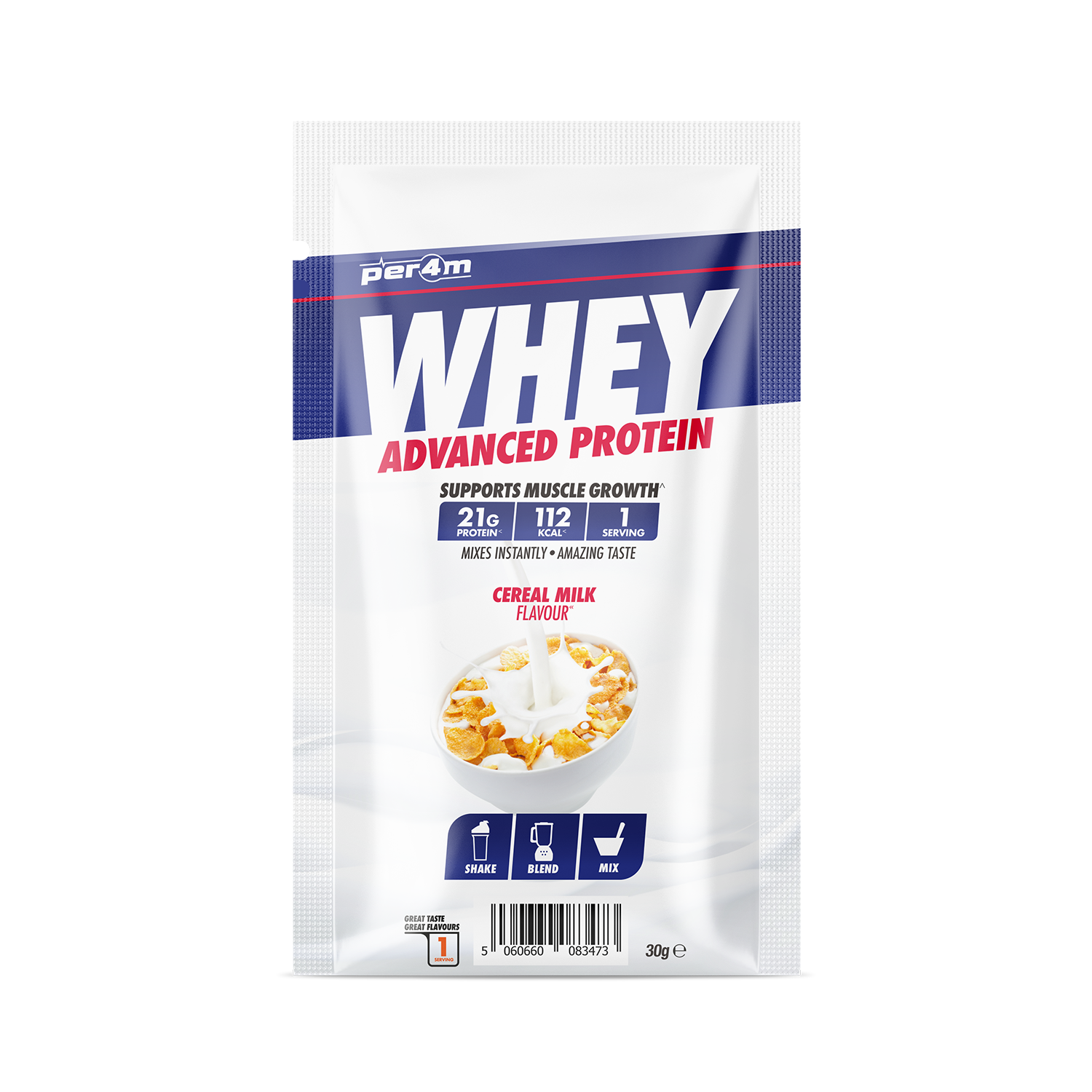 » Per4m Whey Protein Sample Sachets 30g (100% off)