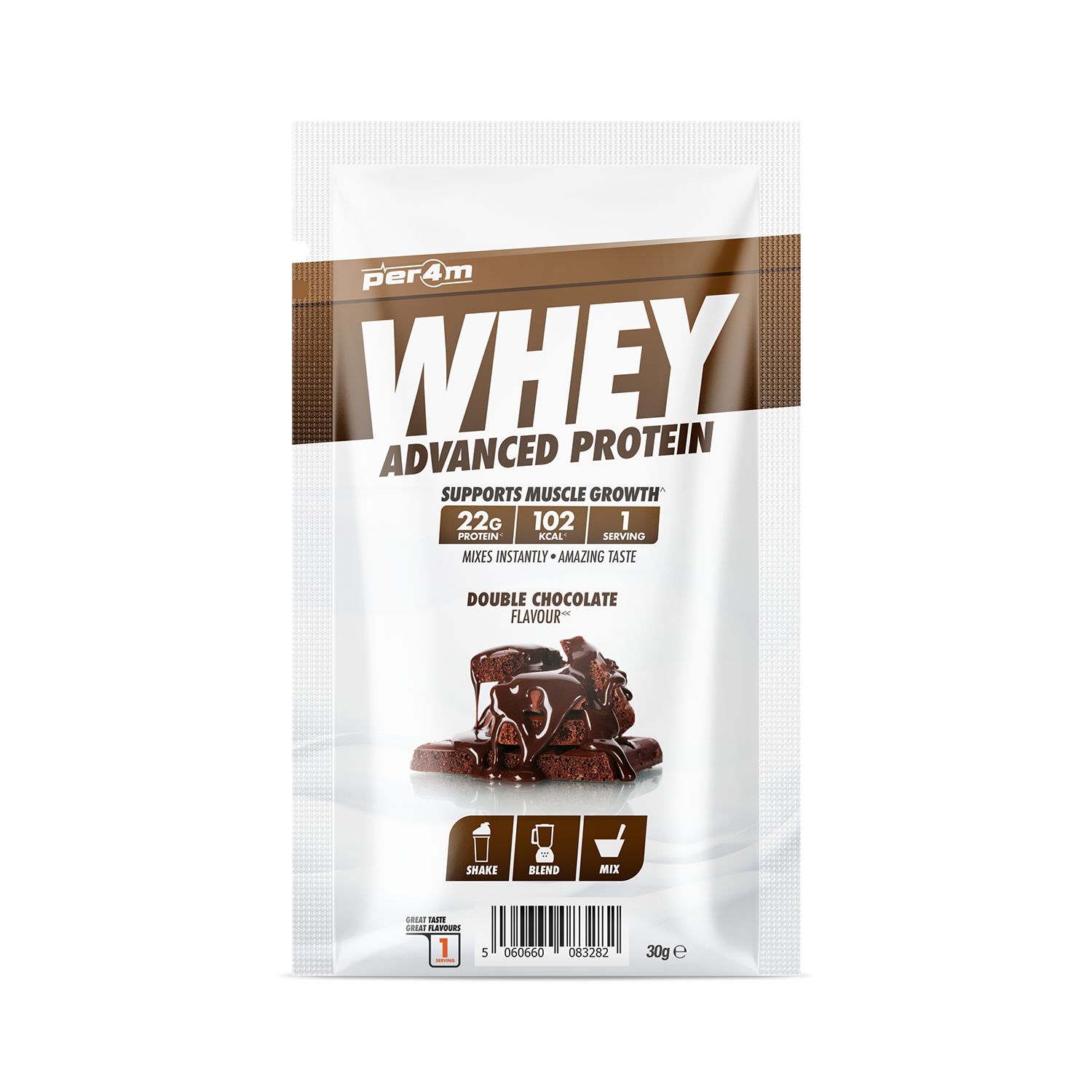 » Per4m Whey Protein Sample Sachets 30g (100% off)