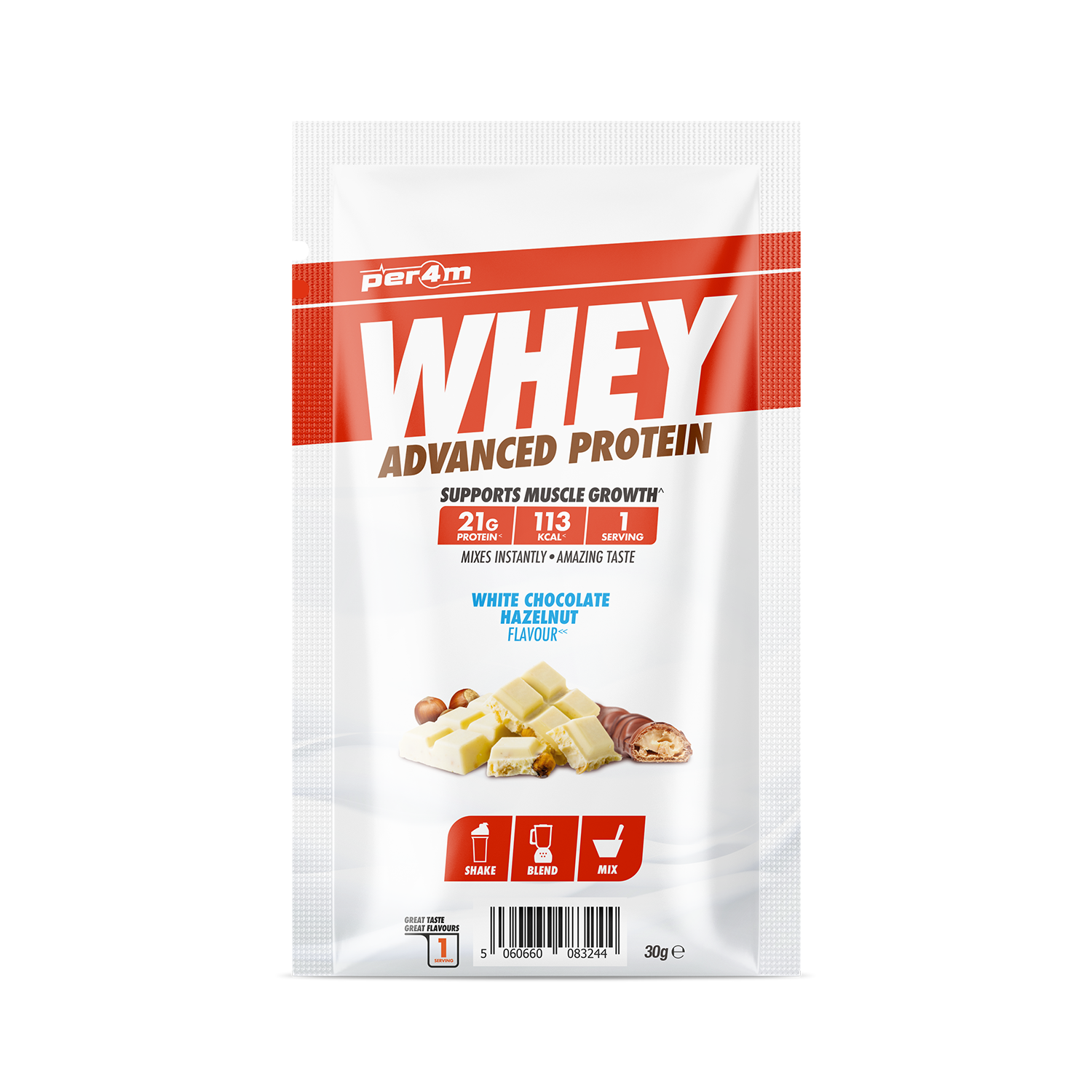 » Per4m Whey Protein Sample Sachets 30g (100% off)