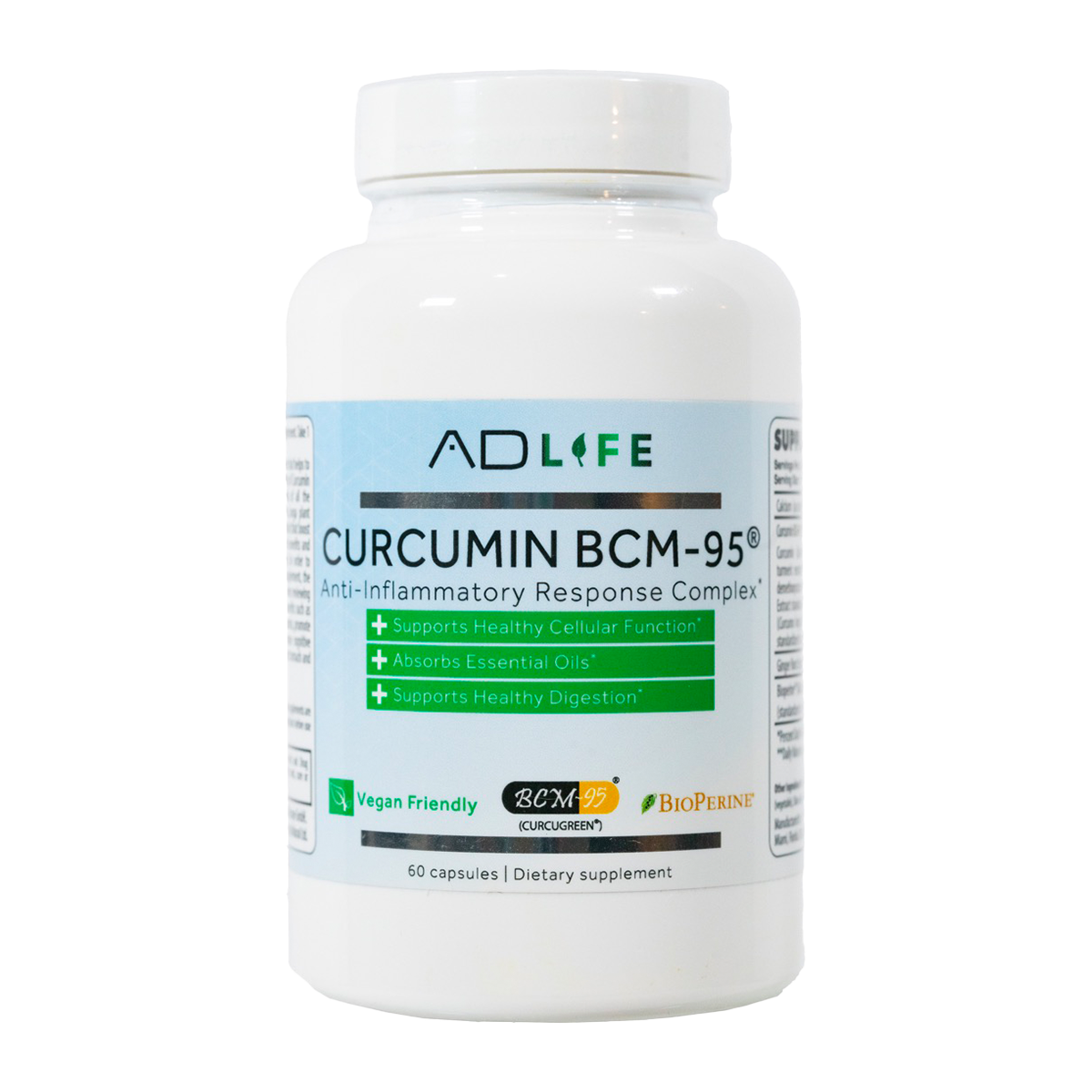 AD Life Curcumin Anti-Inflammatory Response Complex 60 Caps