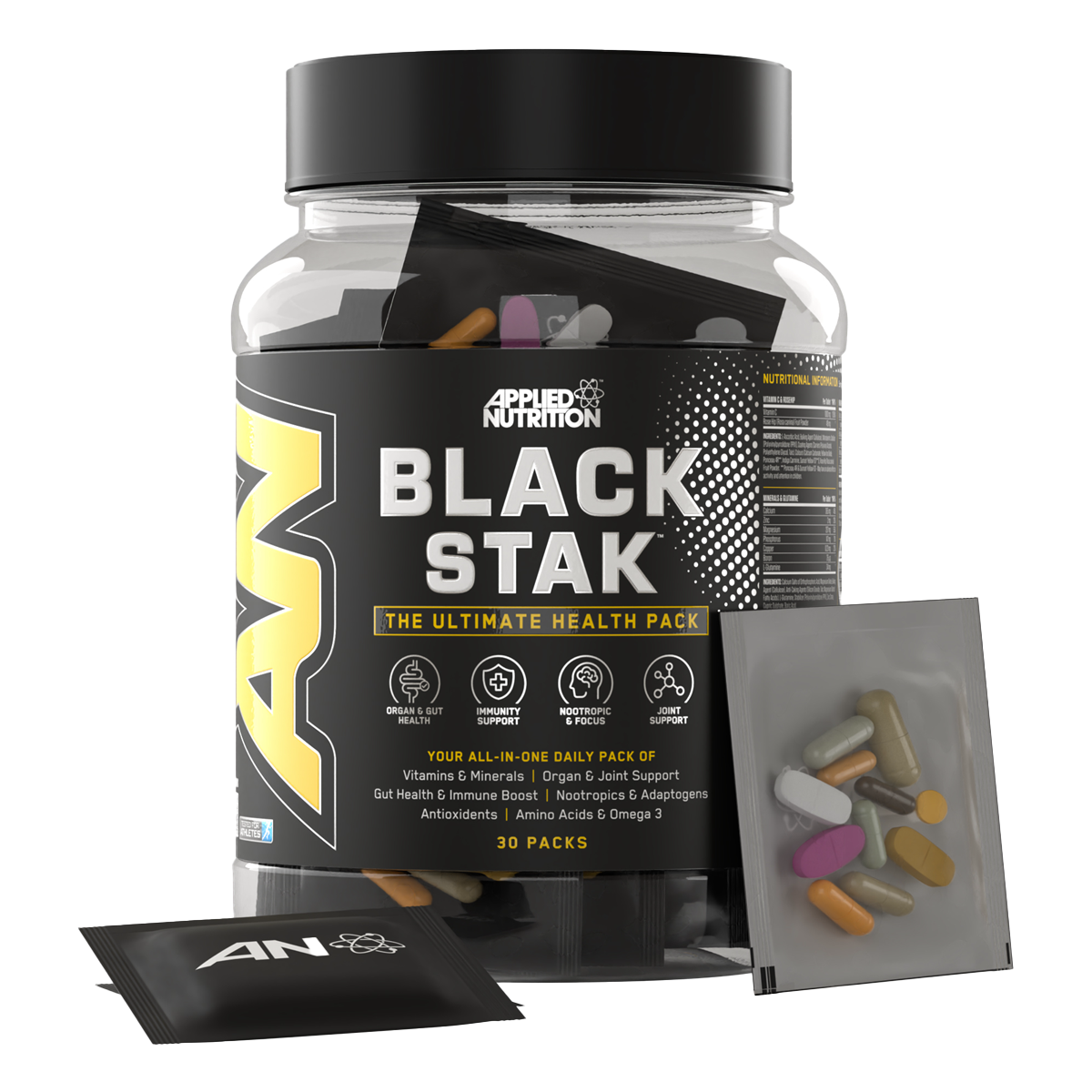 Applied Nutrition Black Stak Multivitamins (30 Packs)