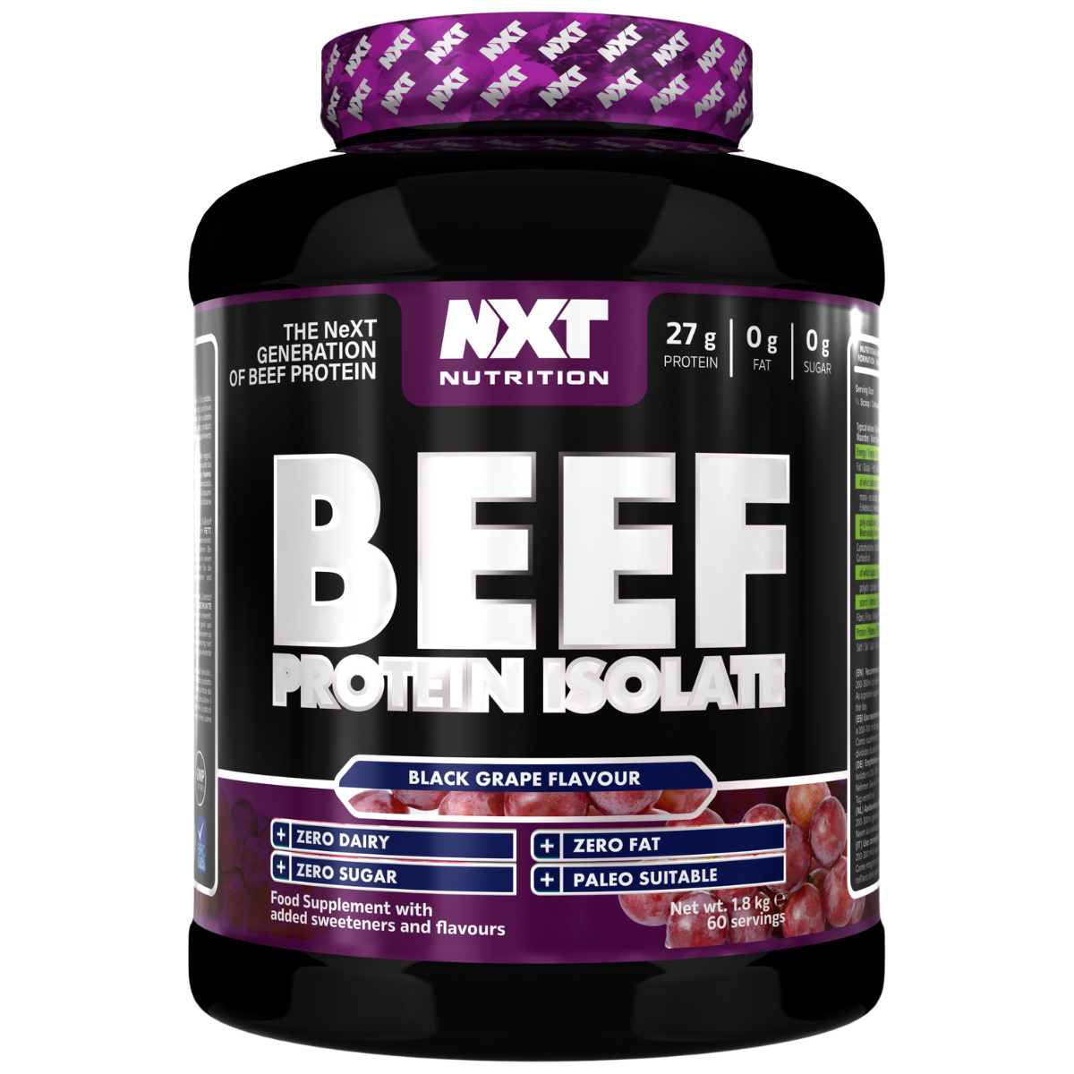 NXT Nutrition Beef Protein Isolate 1.8Kg
