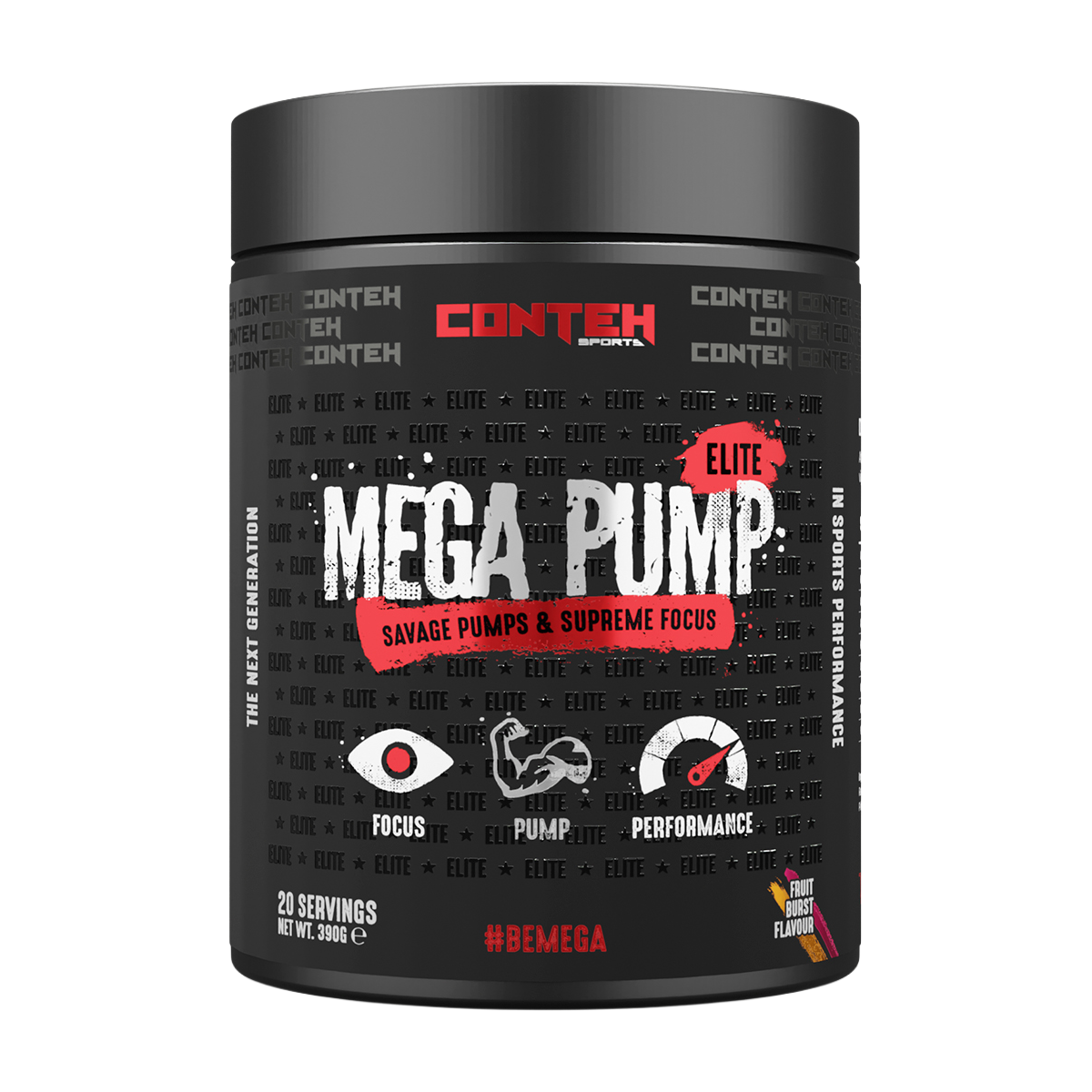 Conteh Sports Mega Pump Elite Pre-Workout 390g