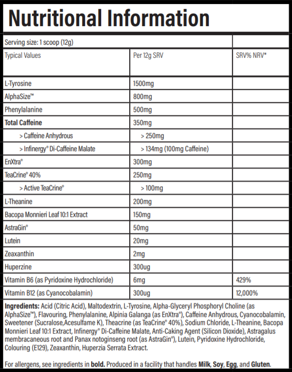 Trained by JP Dial-In Nootropic Pre Game 240g