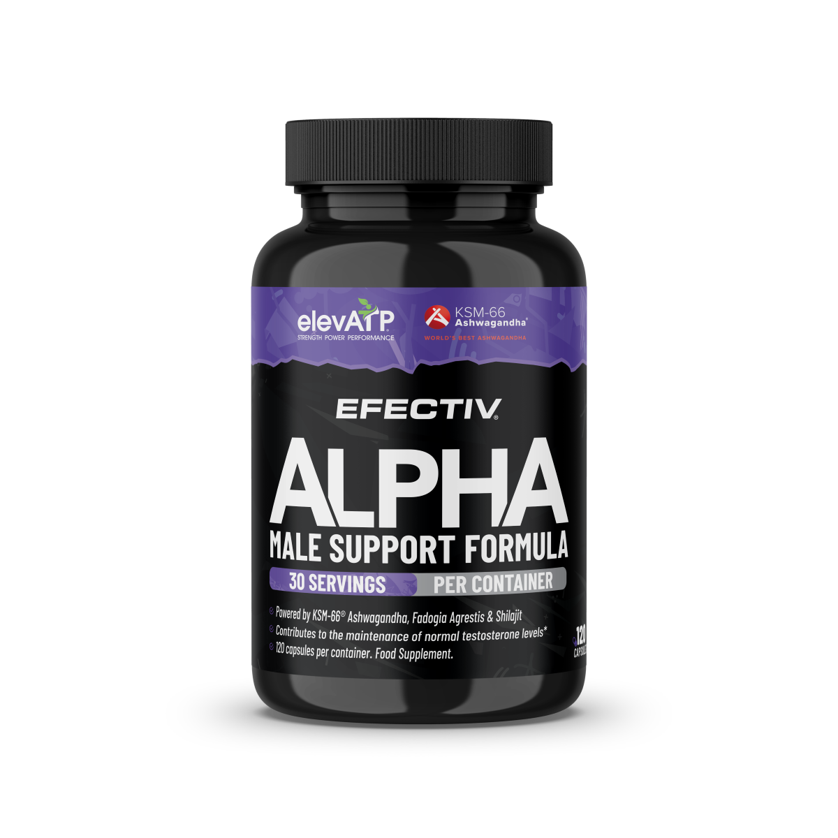 Efectiv Nutrition Alpha Testosterone Support 120 Caps