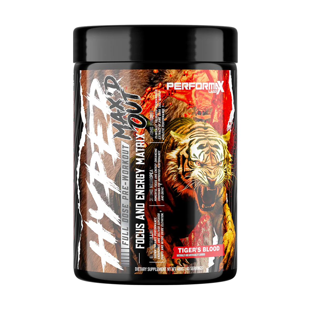 Performax Labs HyperMax'd Out High Dose Pre Workout 480g