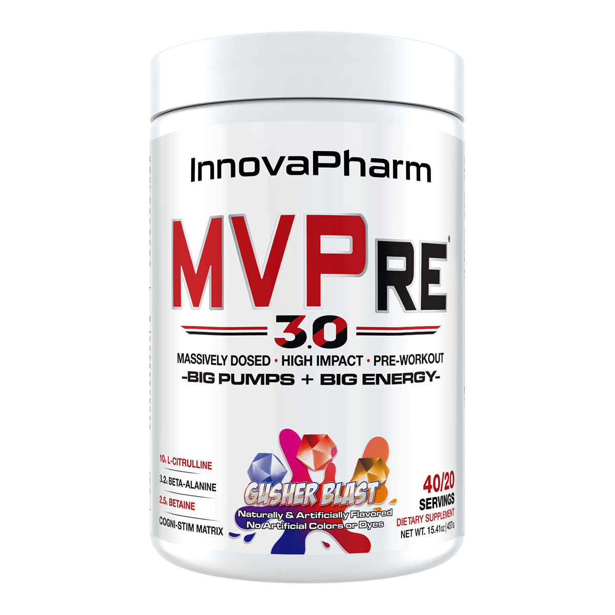 Innovapharm MVPRE 3.0 Pre-Workout (40/20 Servings)