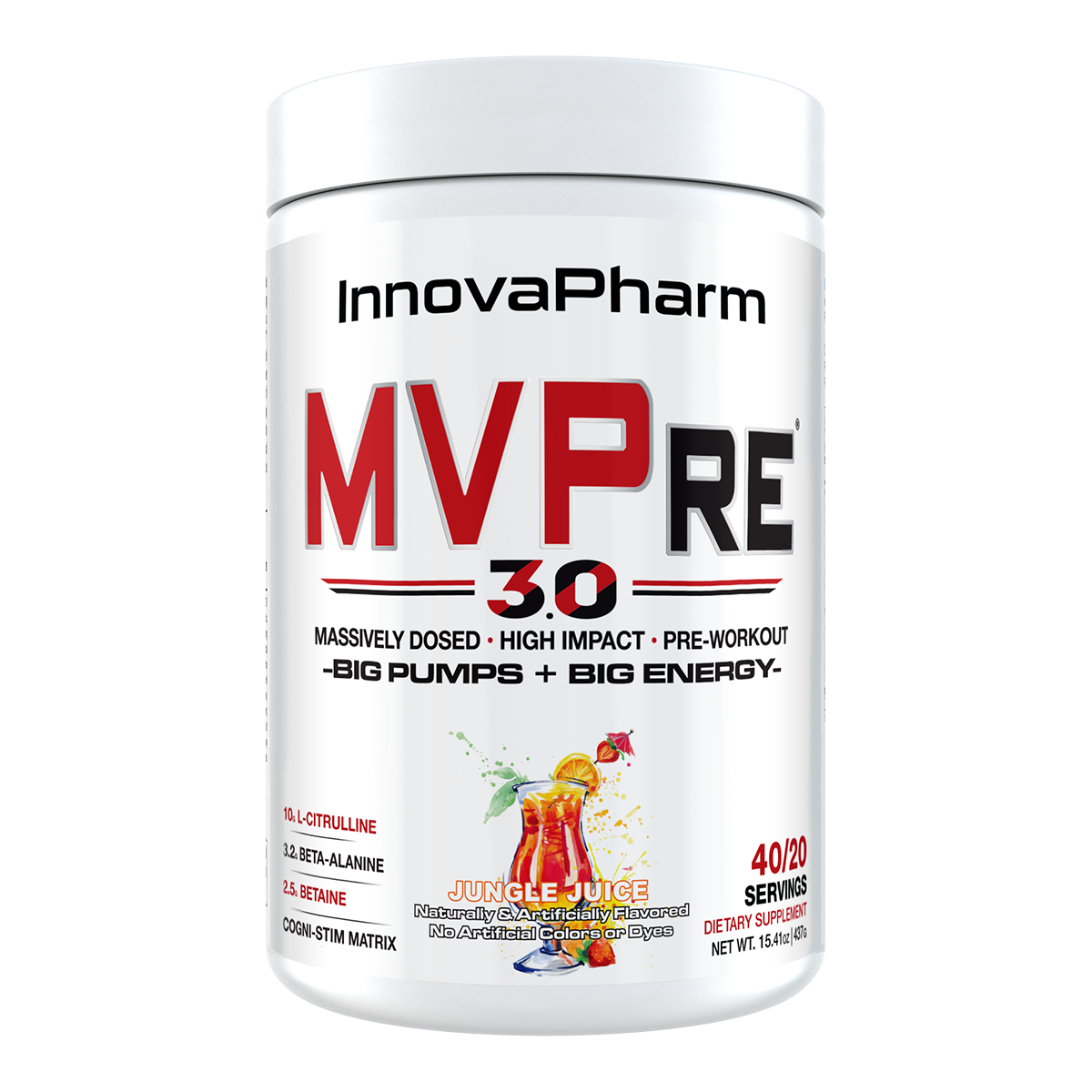 Innovapharm MVPRE 3.0 Pre-Workout (40/20 Servings)