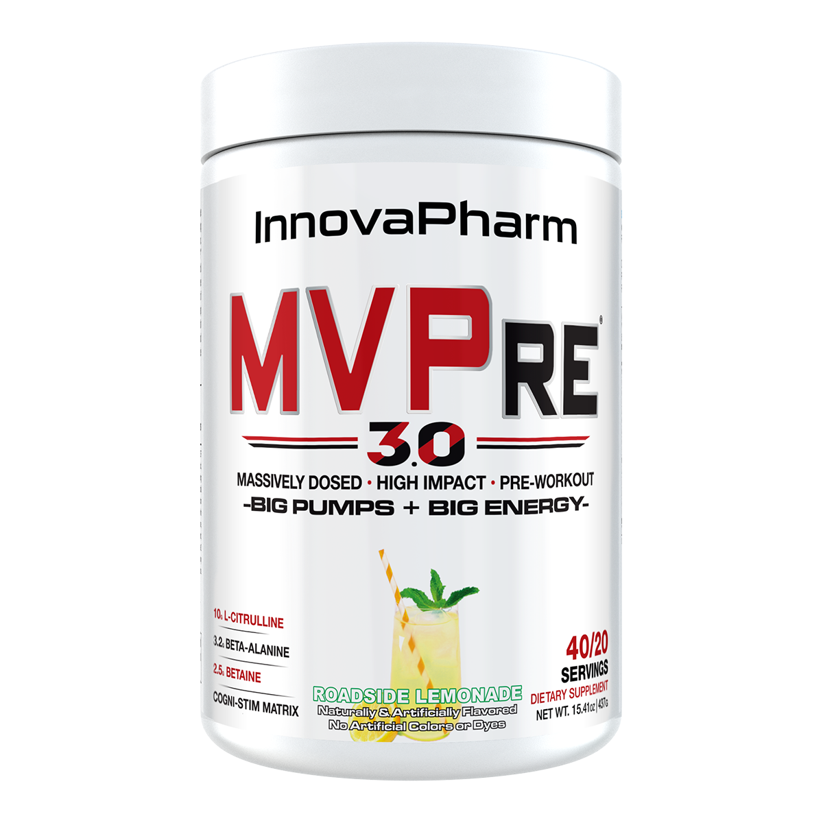 Innovapharm MVPRE 3.0 Pre-Workout (40/20 Servings)