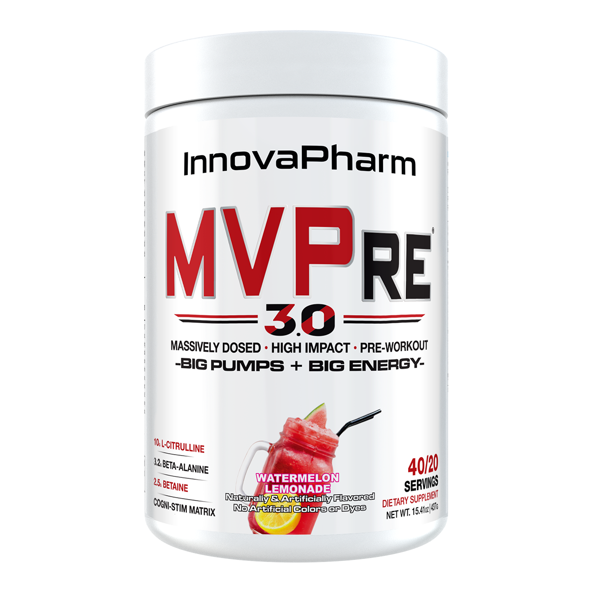 Innovapharm MVPRE 3.0 Pre-Workout (40/20 Servings)