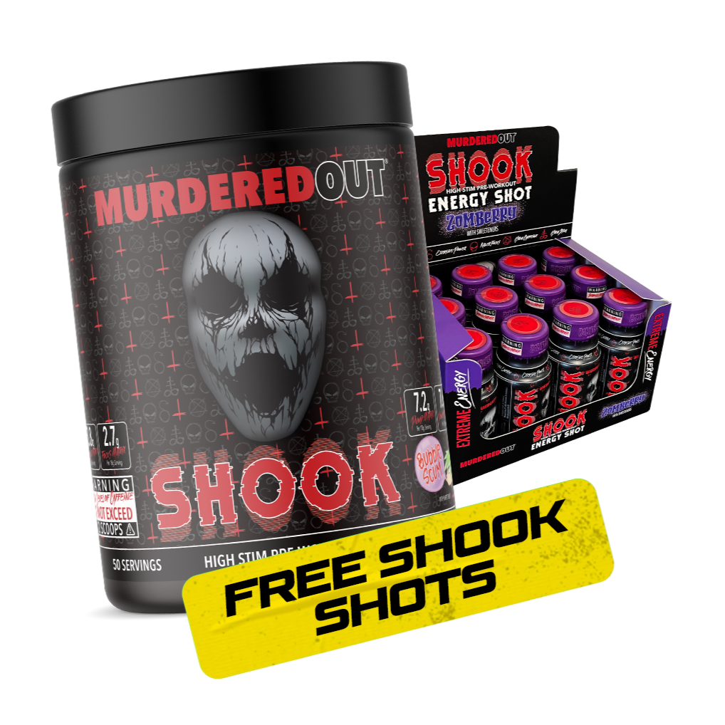 Murdered Out Shook Pre Workout 450g (FREE Shook Shots)