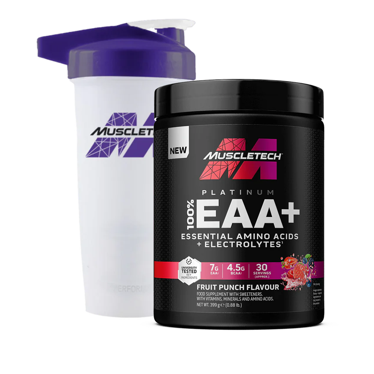 MuscleTech Platinum EAA 393g (FREE MuscleTech Shaker)