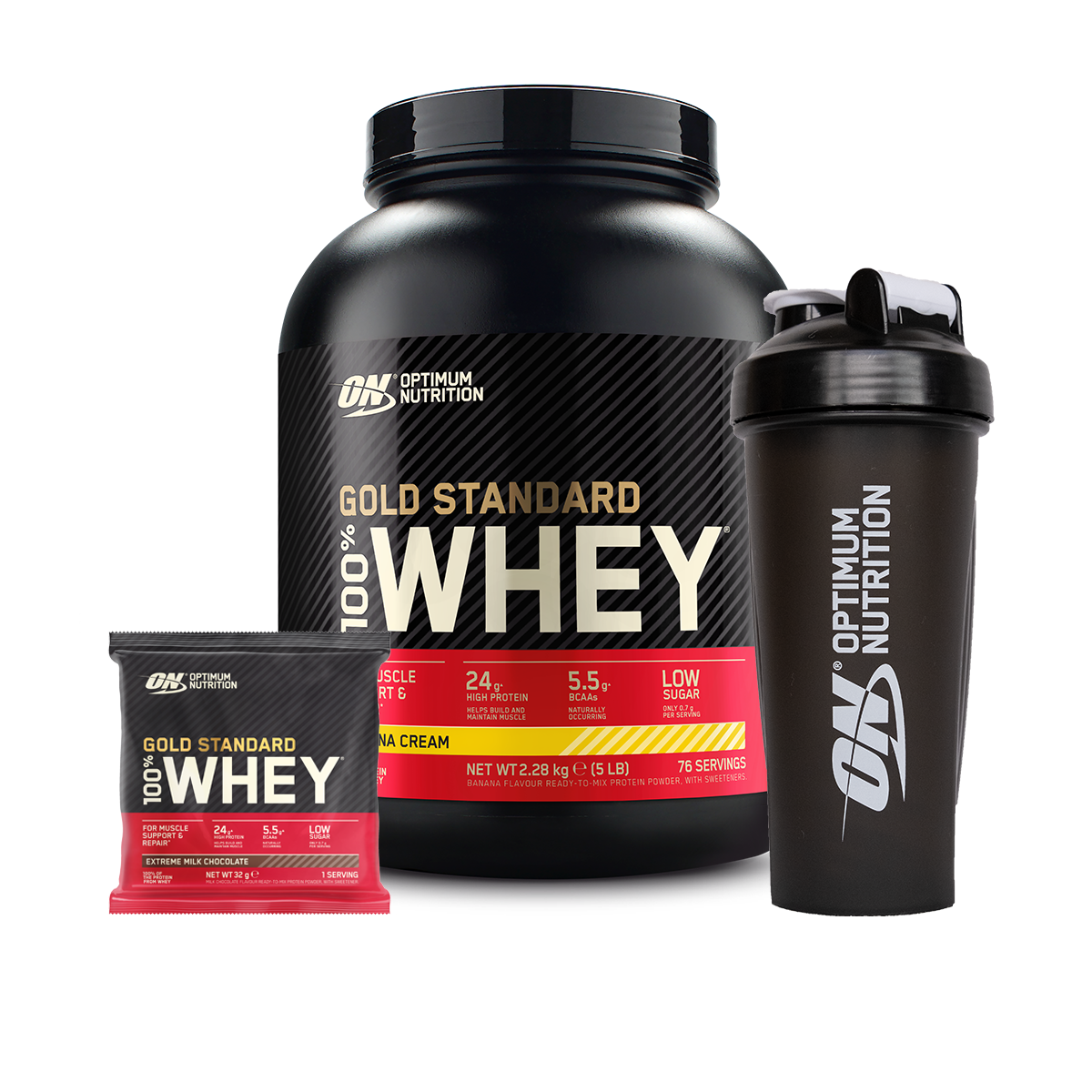 Optimum Nutrition Gold Standard Whey Protein (Free Shaker & Sample)*