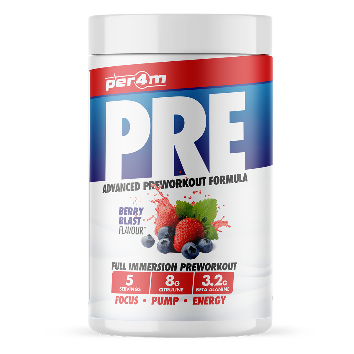 Per4m Pre Workout Stim (FREE T SHIRT & SHAKER WITH PRE 570G)