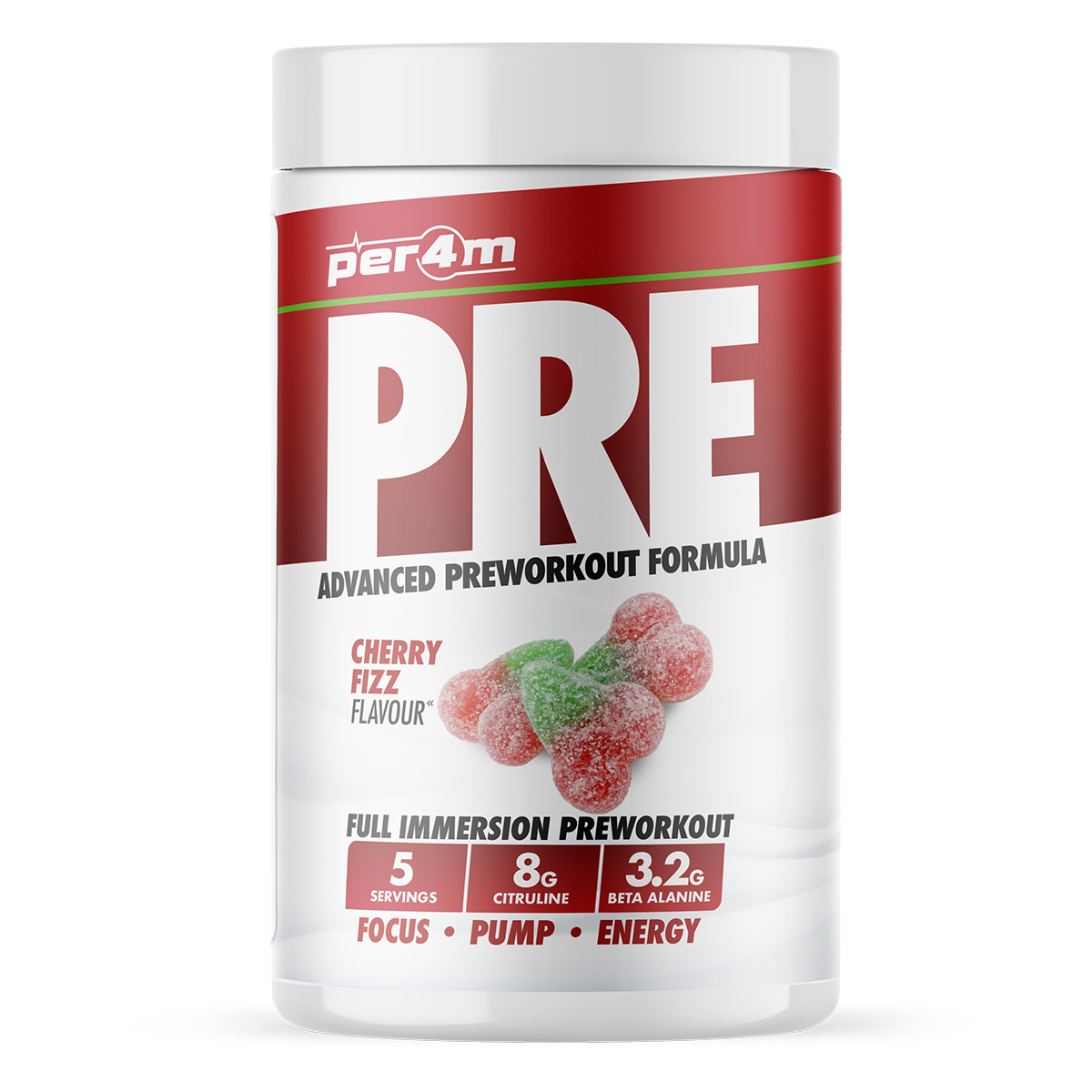 Per4m Pre Workout Stim (FREE T SHIRT & SHAKER WITH PRE 570G)