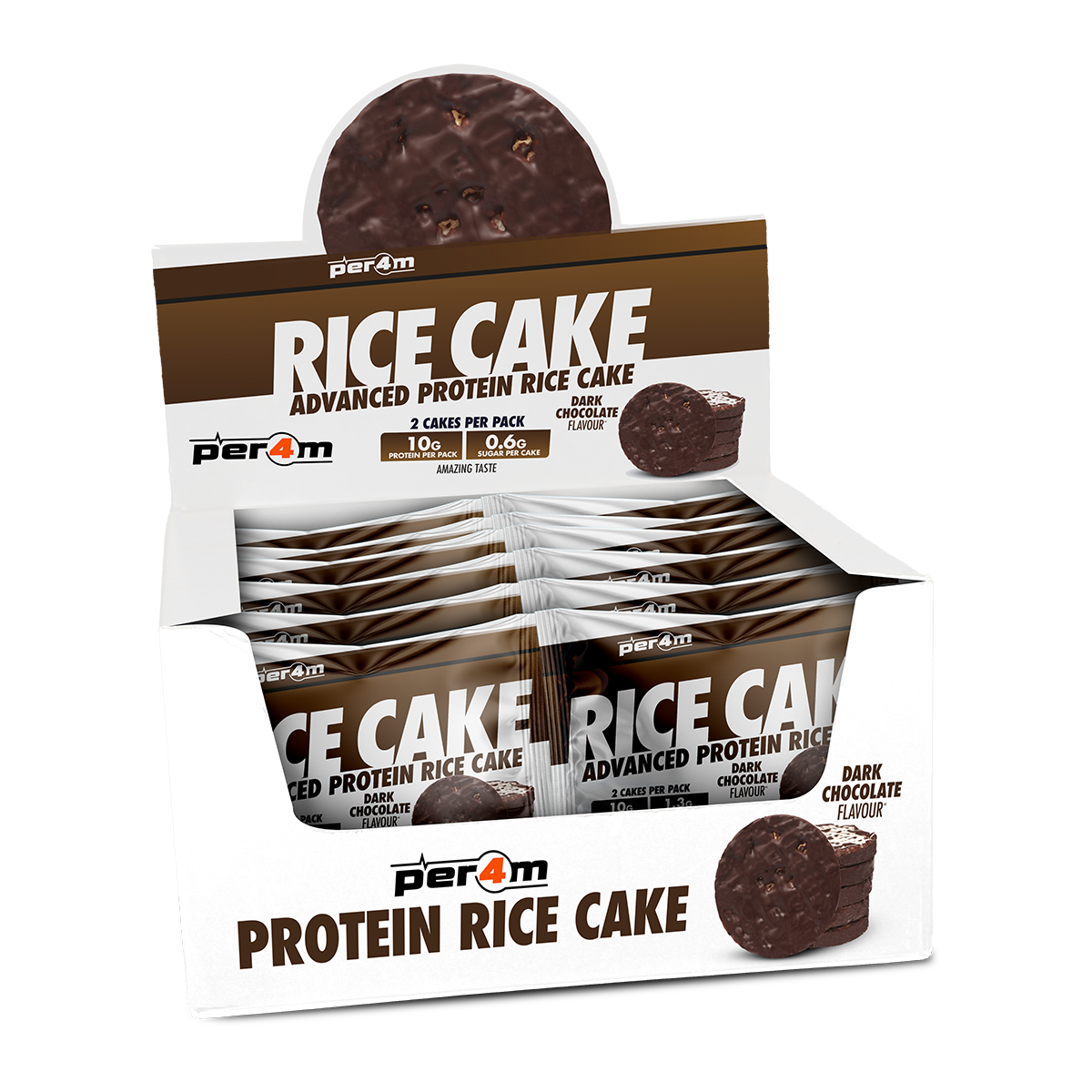 High Protien Rice Per4m Protein Rice Cakes Twin Packs (Box of 12) – elitesuppsuk