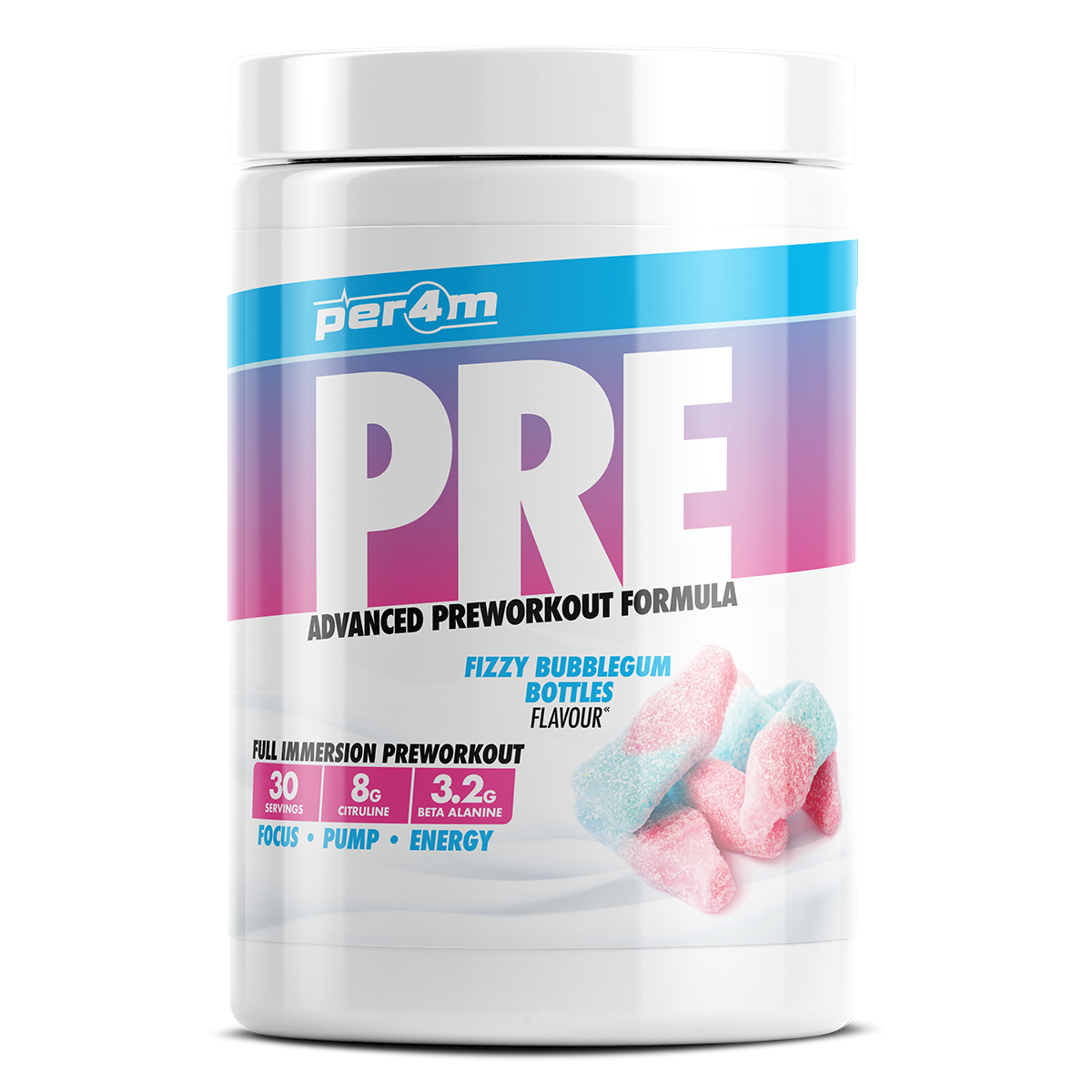 Per4m Pre Workout Stim (FREE T SHIRT & SHAKER WITH PRE 570G)