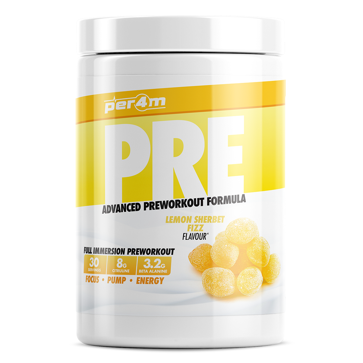 Per4m Pre Workout Stim (FREE T SHIRT & SHAKER WITH PRE 570G)