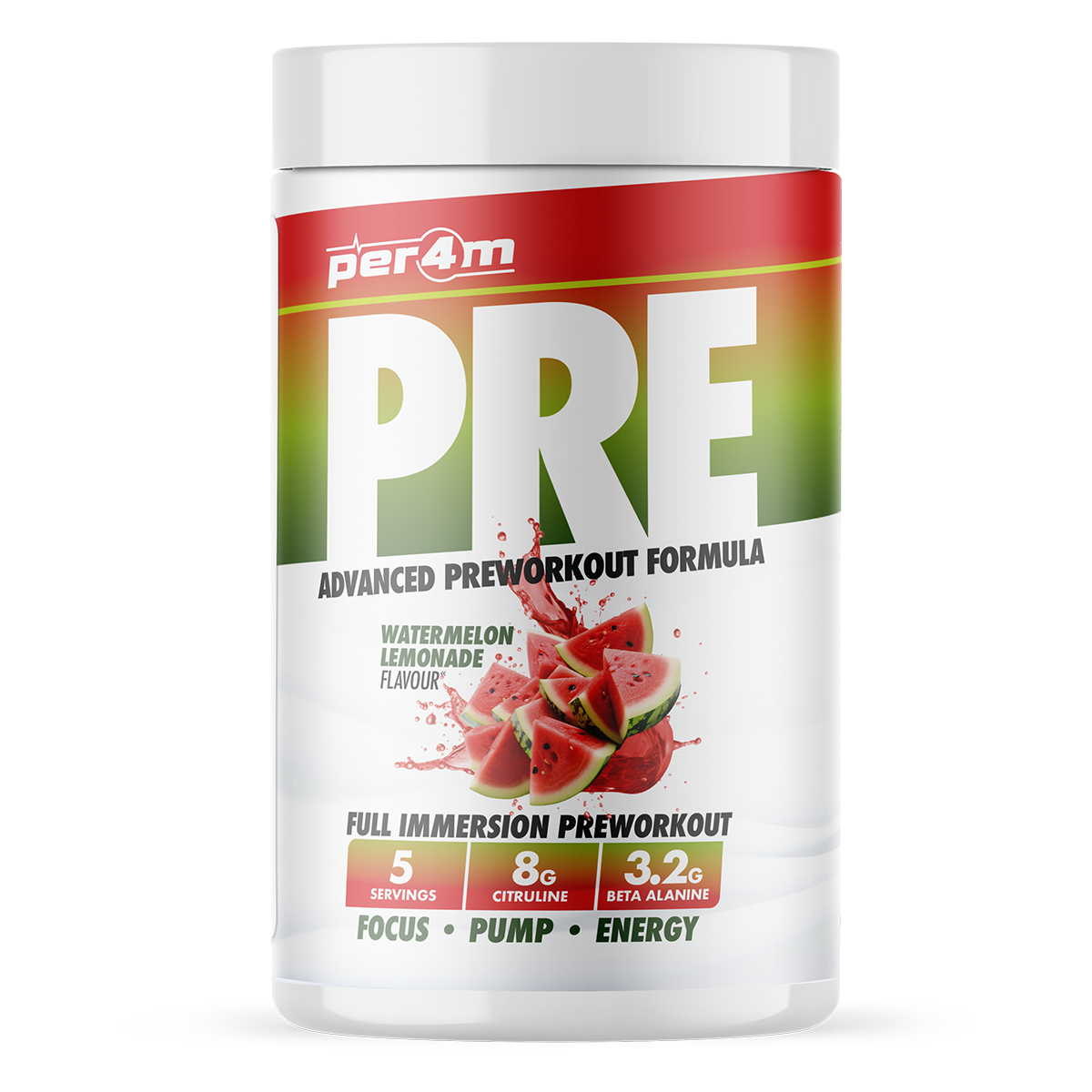 Per4m Pre Workout Stim (FREE T SHIRT & SHAKER WITH PRE 570G)