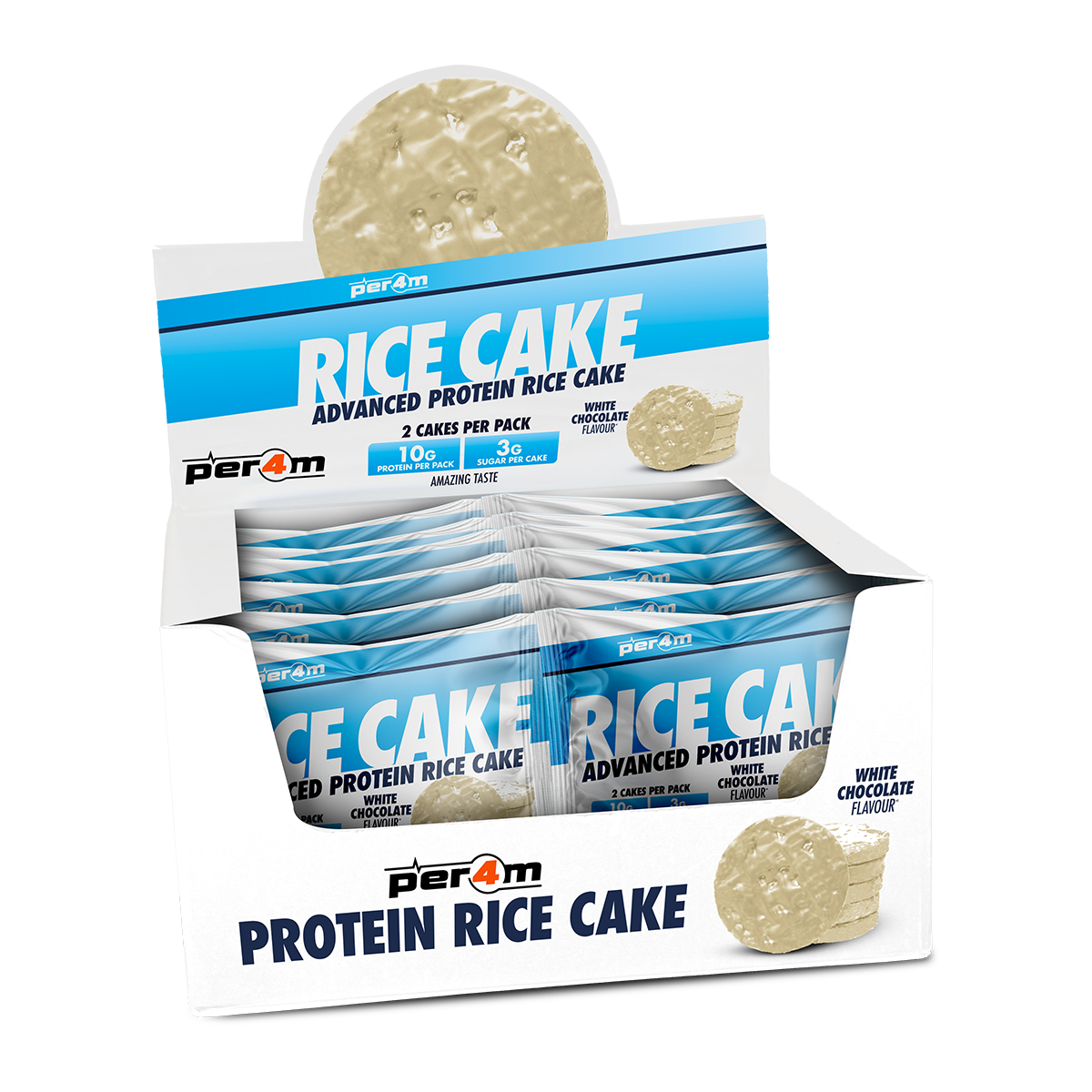 Per4m Protein Rice Cakes Twin Packs (Box of 12)