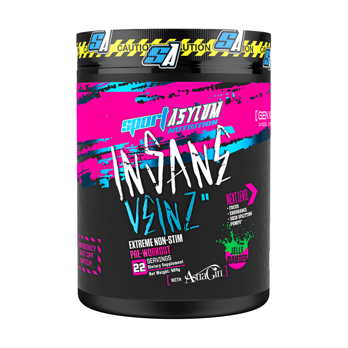 Sport Asylum Maniac Pre Workout 360g (FREE SHAKER)