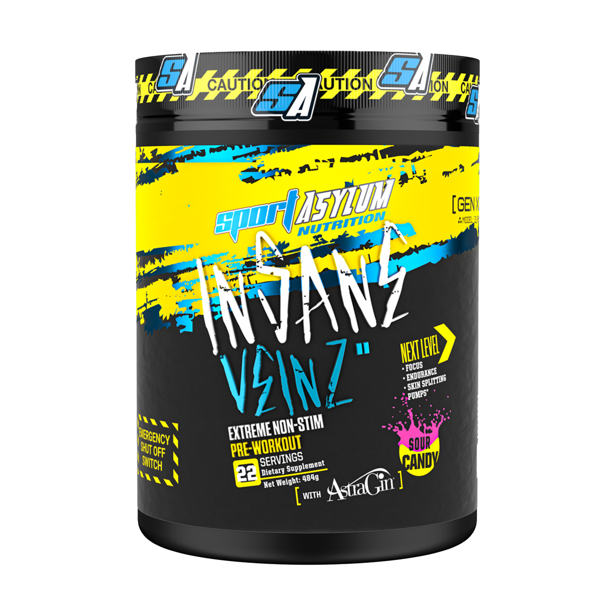 Sport Asylum Maniac Pre Workout 360g (FREE SHAKER)